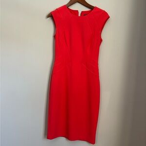 Vince Camuto Vibrant coral Midi Dress